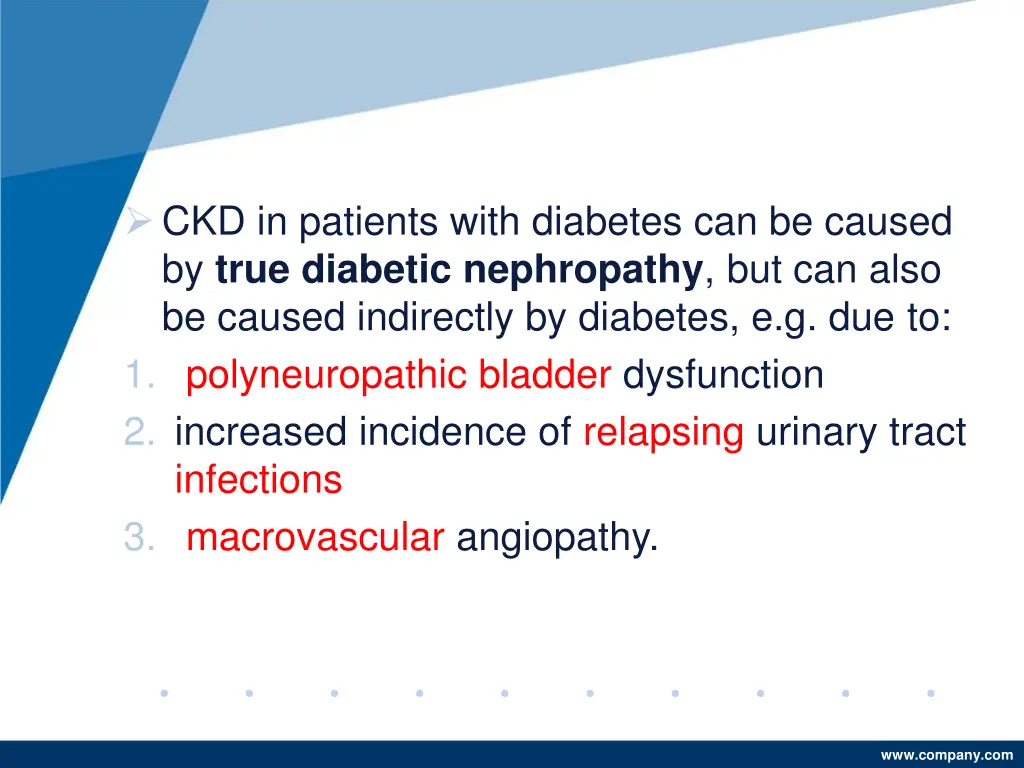 ckd in patients with diabetes can be caused