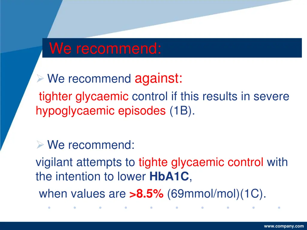 we recommend 4