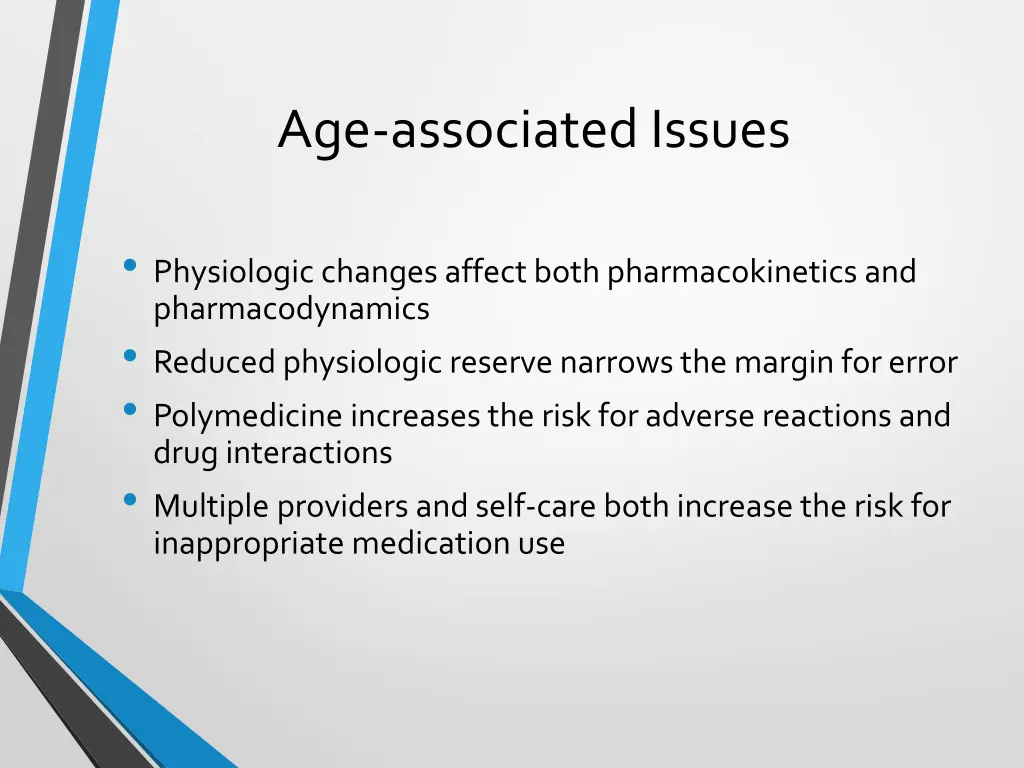 age associated issues