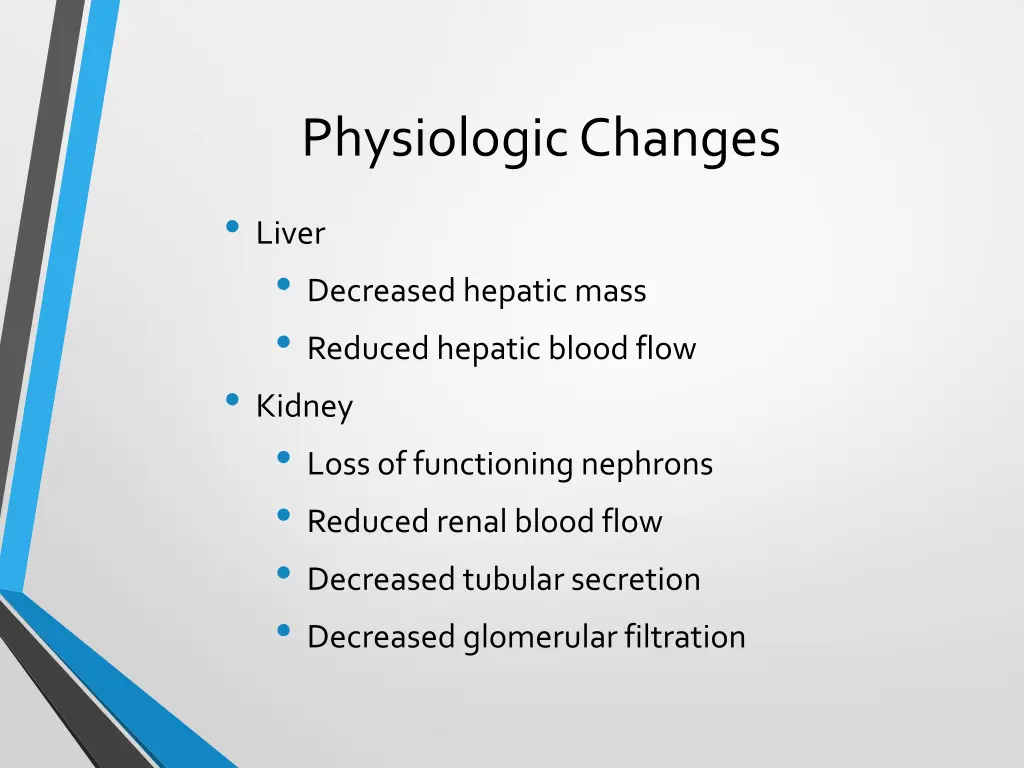 physiologic changes 2