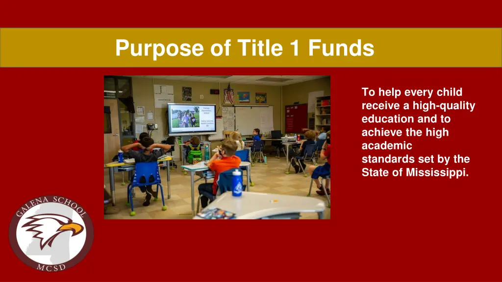 purpose of title 1 funds