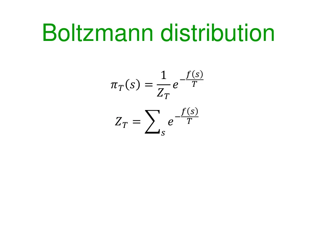 boltzmann distribution