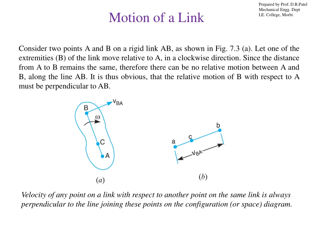 prepared by prof d b patel mechanical engg dept