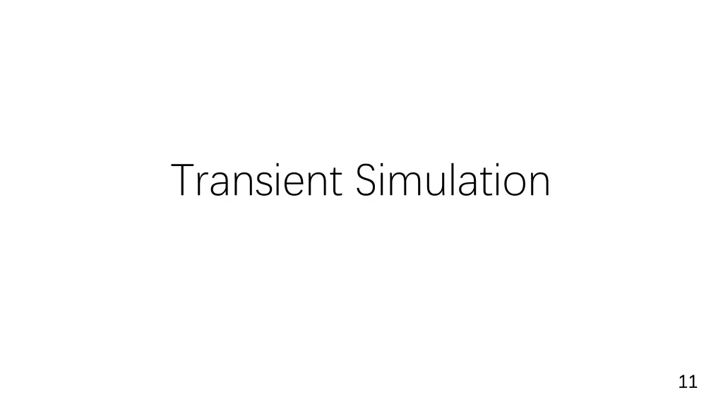 transient simulation