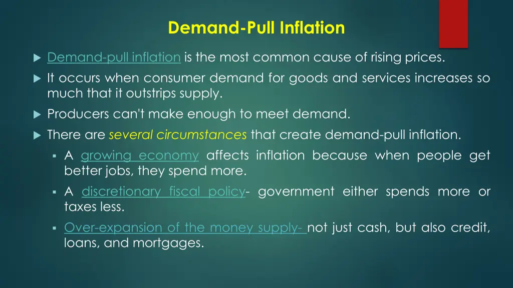 demand pull inflation