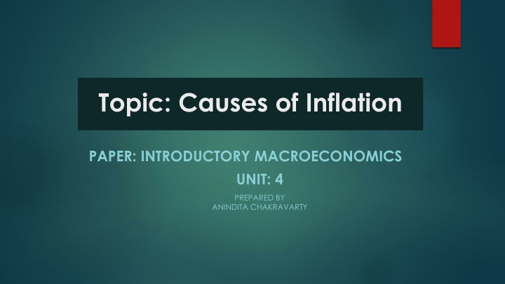 topic causes of inflation