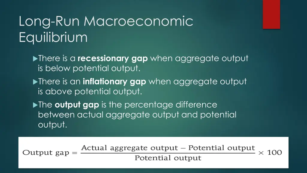 long run macroeconomic equilibrium 2