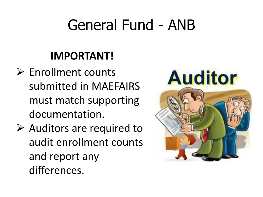 general fund anb 2