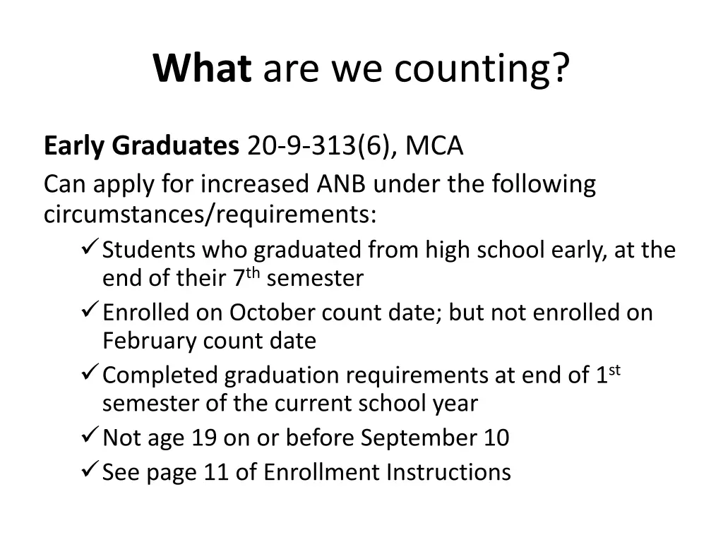 what are we counting 13