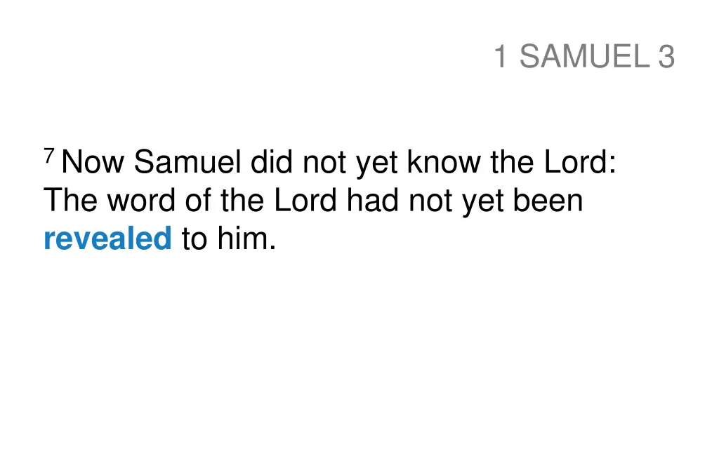 1 samuel 3