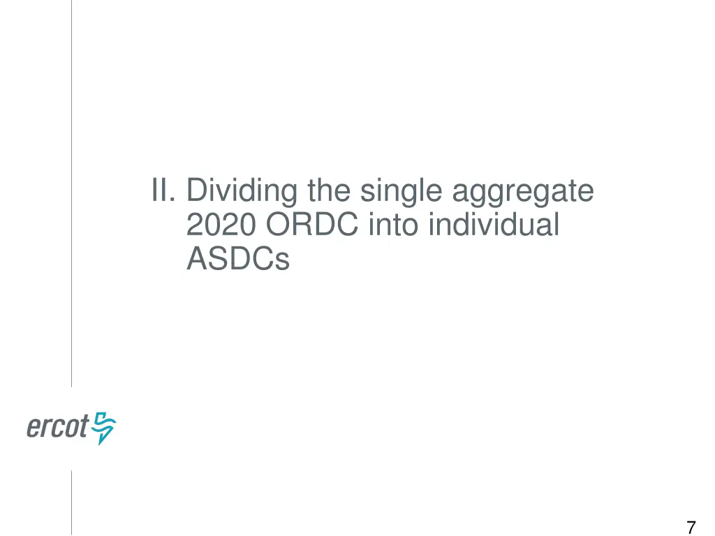 ii dividing the single aggregate 2020 ordc into