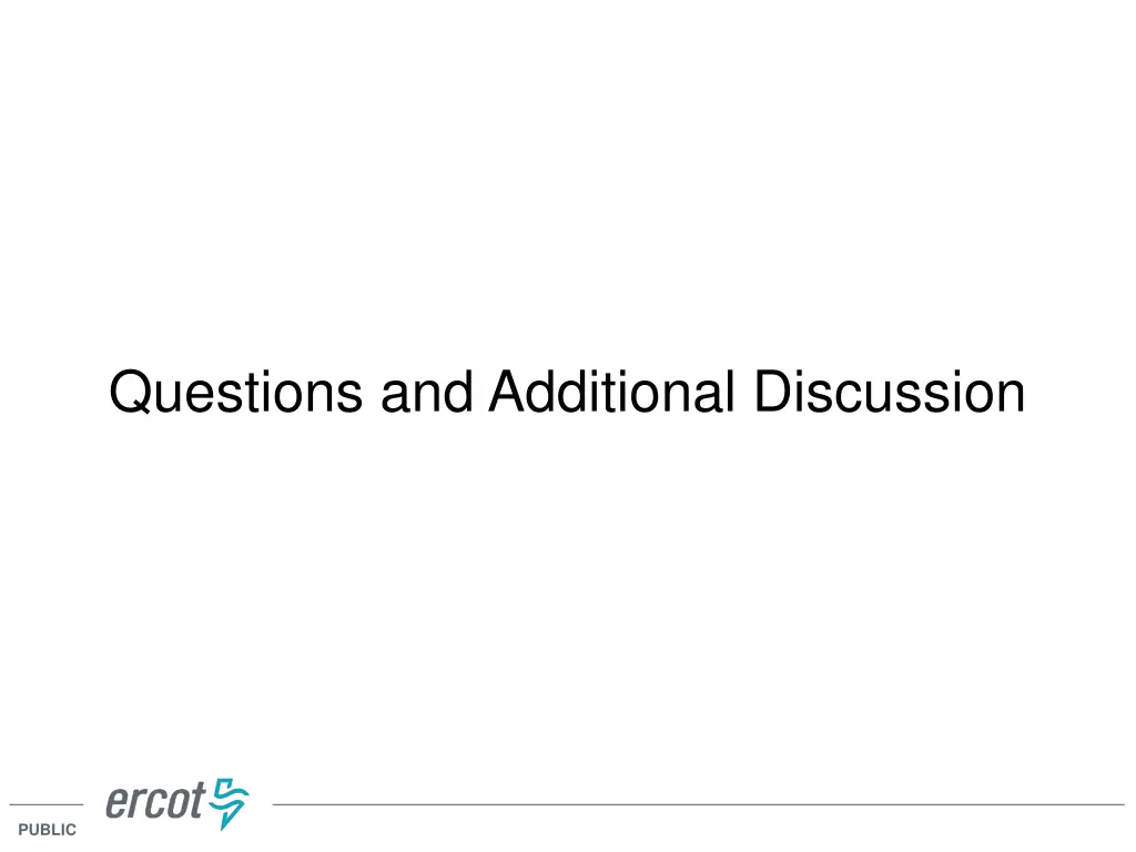 questions and additional discussion