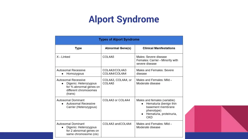 alport syndrome 1