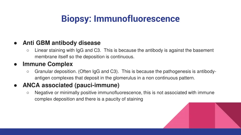 biopsy immunofluorescence