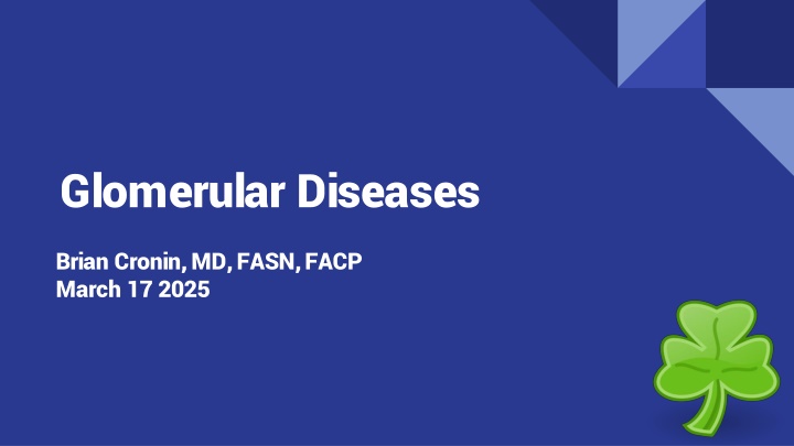 glomerular diseases
