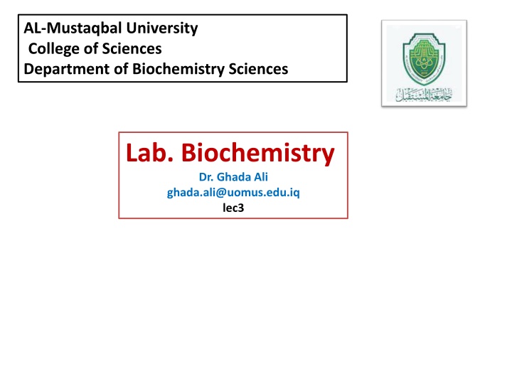 al mustaqbal university college of sciences