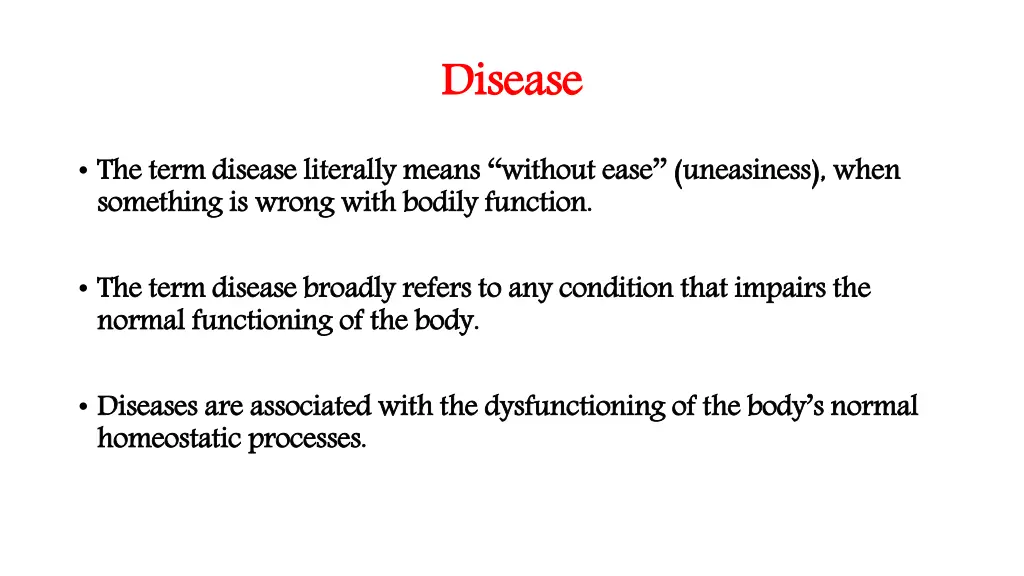 disease