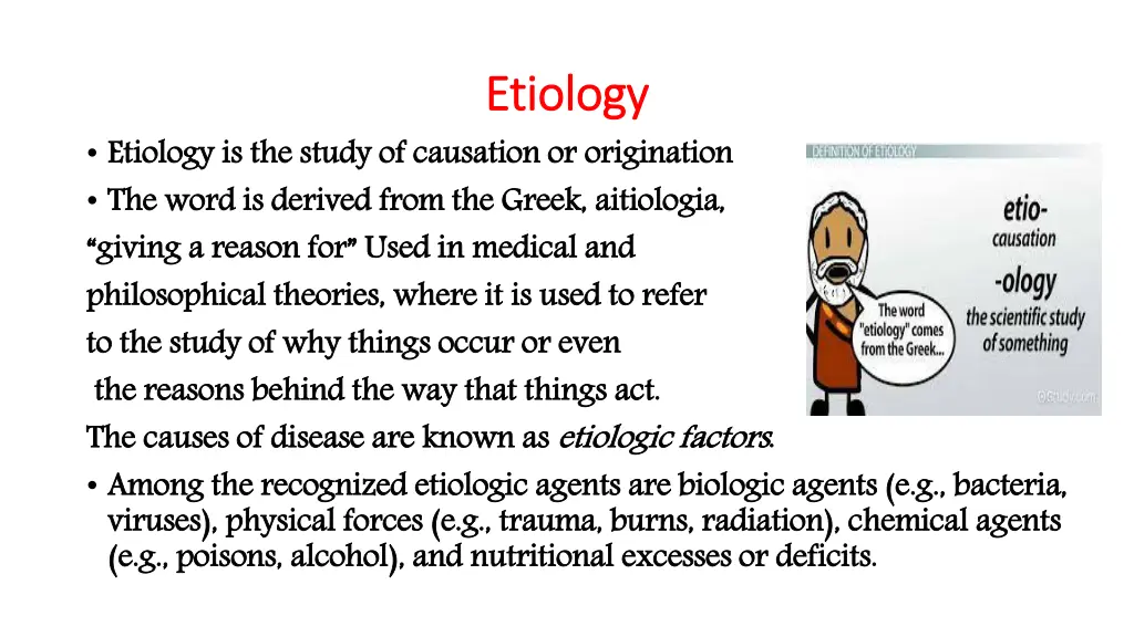 etiology etiology