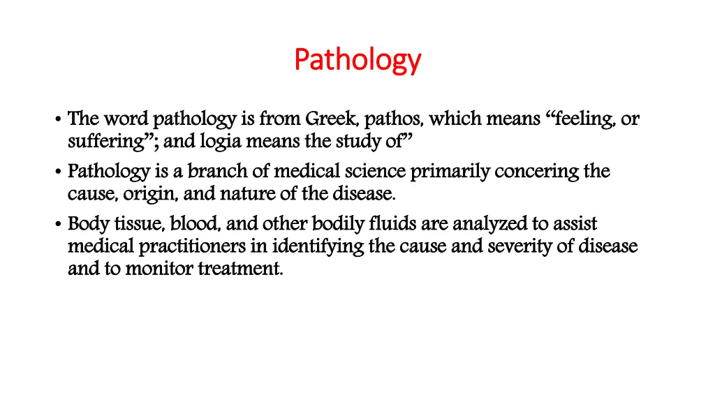 pathology pathology