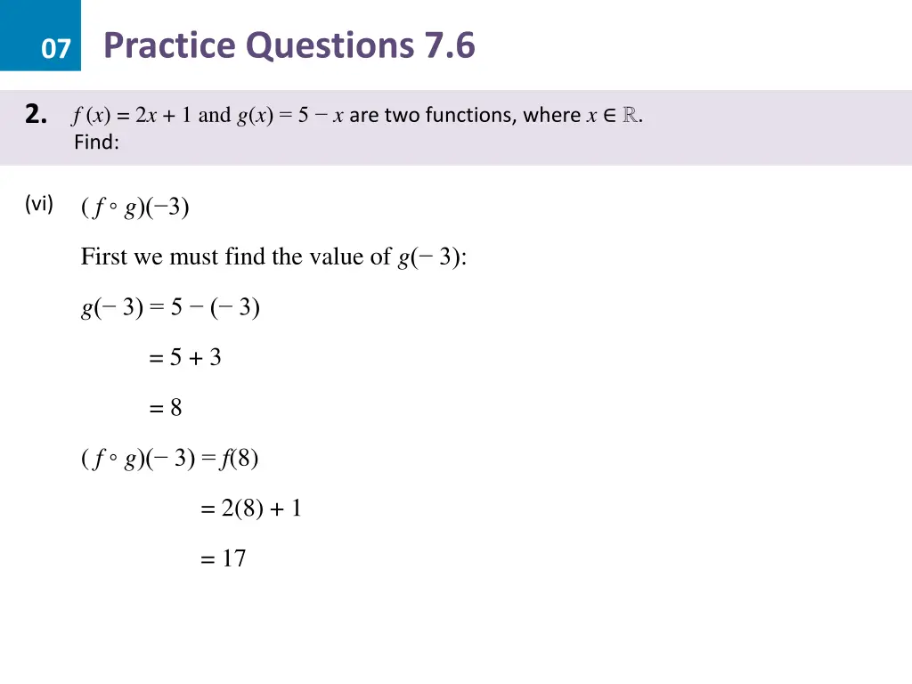 07 practice questions 7 6 10