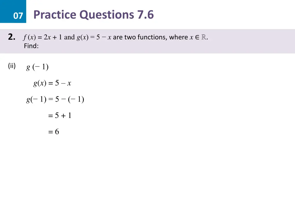 07 practice questions 7 6 6
