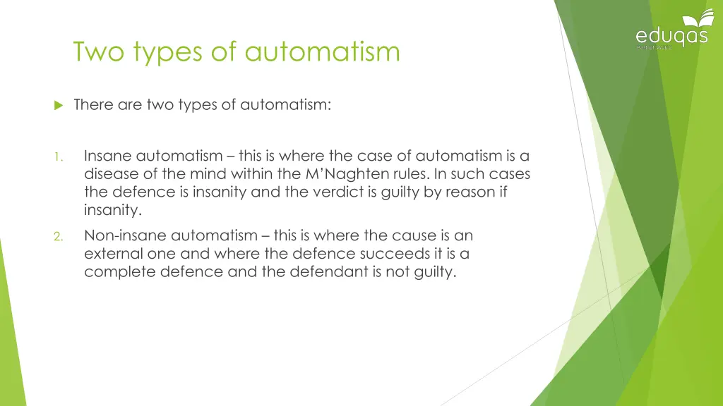 two types of automatism