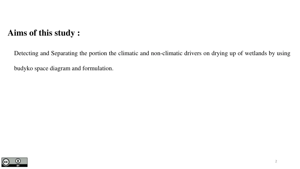 aims of this study