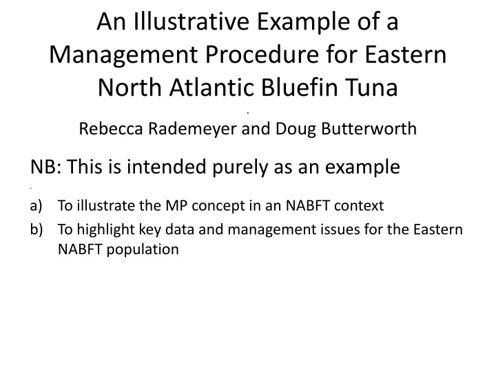 an illustrative example of a management procedure