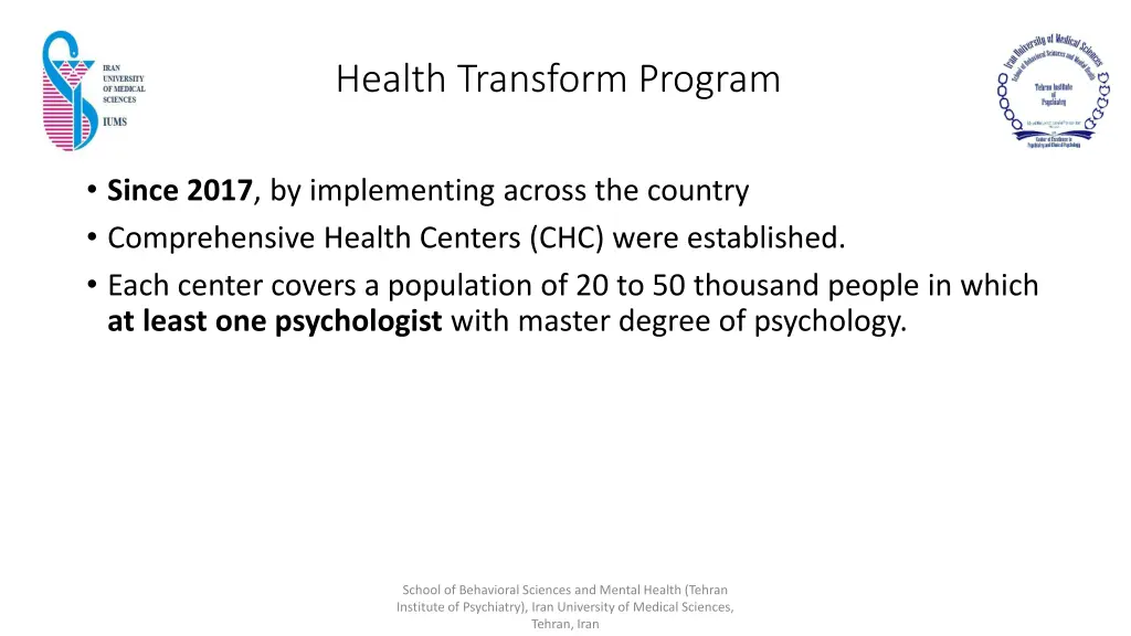 health transform program