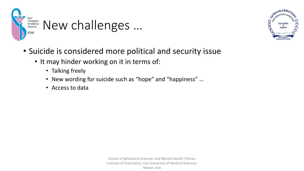new challenges