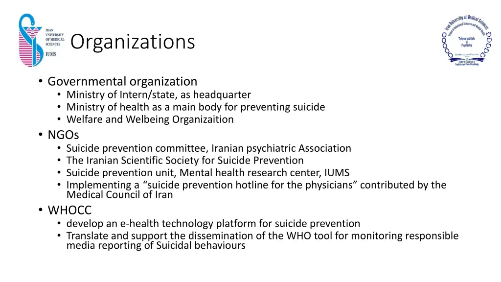 organizations