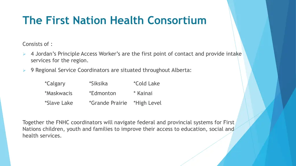 the first nation health consortium