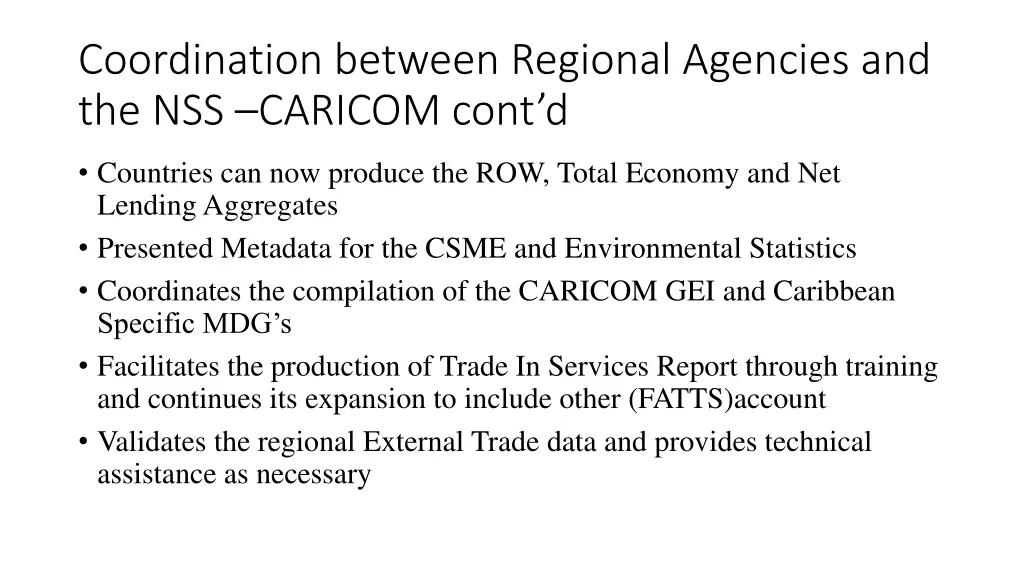 coordination between regional agencies 1