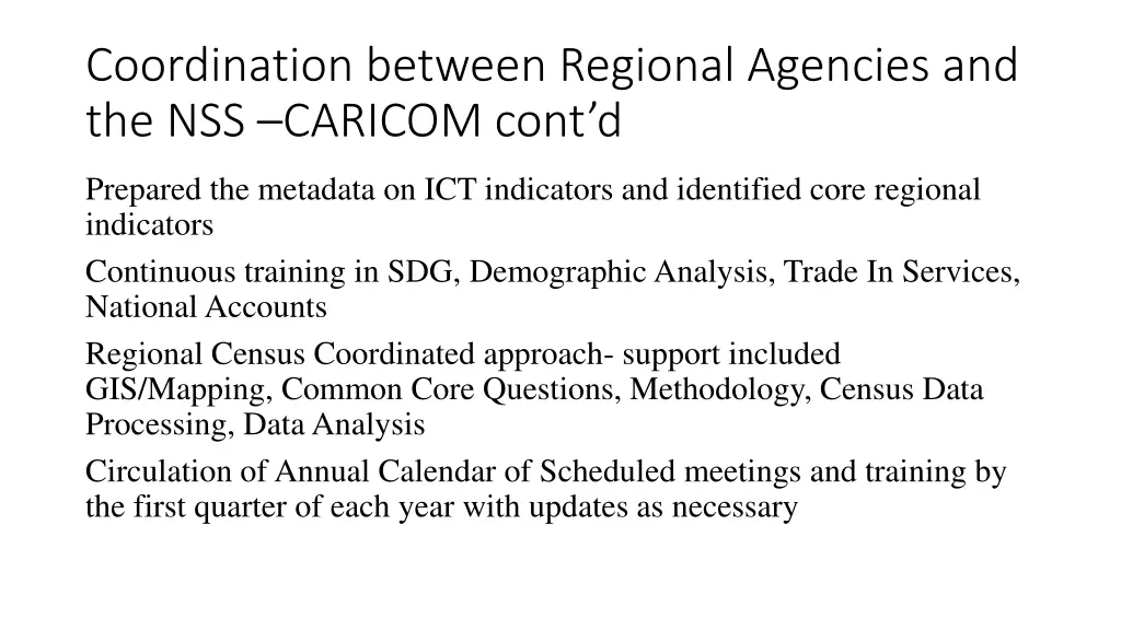 coordination between regional agencies 2