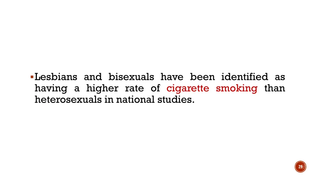 lesbians and bisexuals have been identified