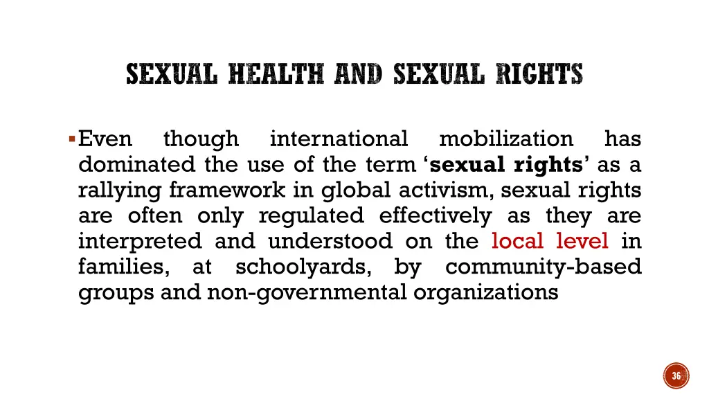 sexual health and sexual rights