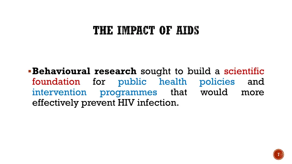 the impact of aids