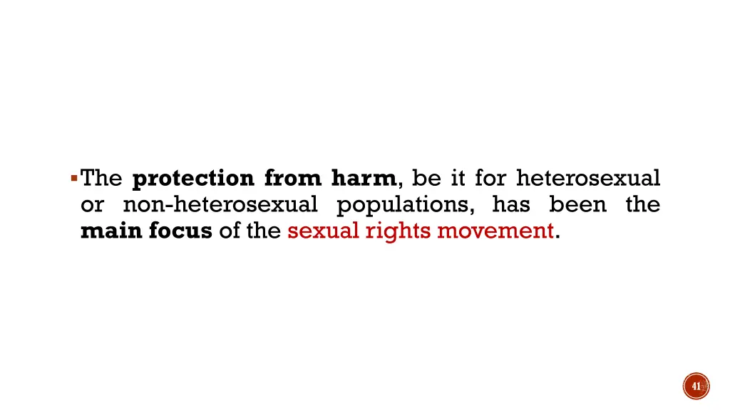 the protection from harm be it for heterosexual