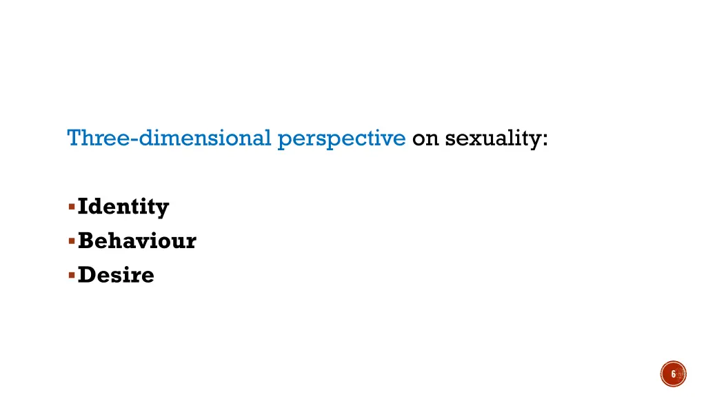 three dimensional perspective on sexuality