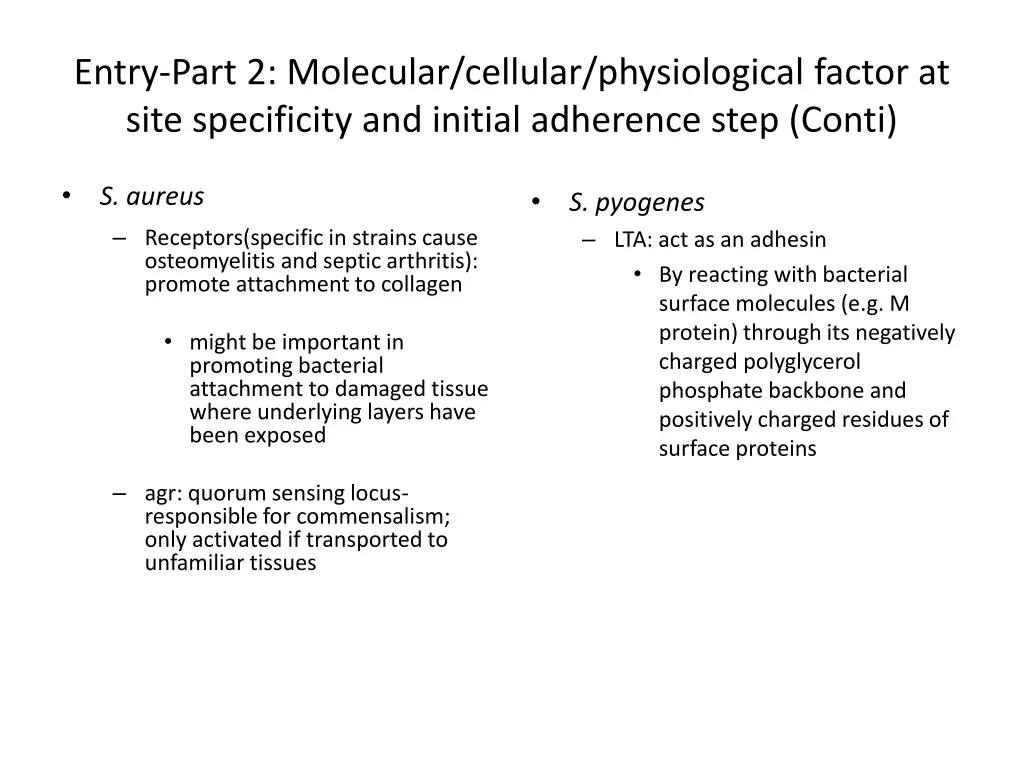 entry part 2 molecular cellular physiological 2