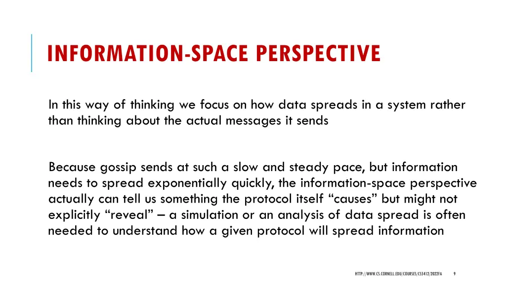 information space perspective