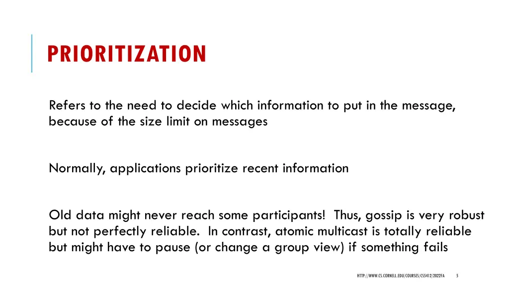 prioritization