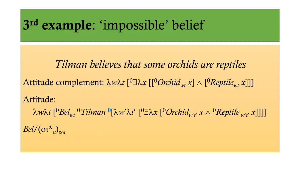 3 rd example impossible belief