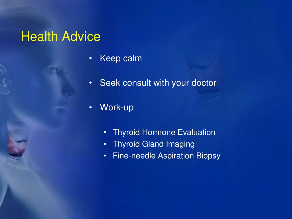 health advice