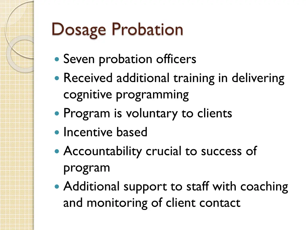 dosage probation 2