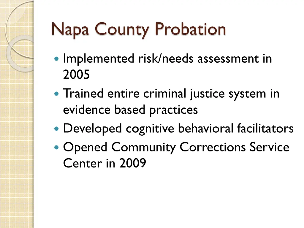 napa county probation