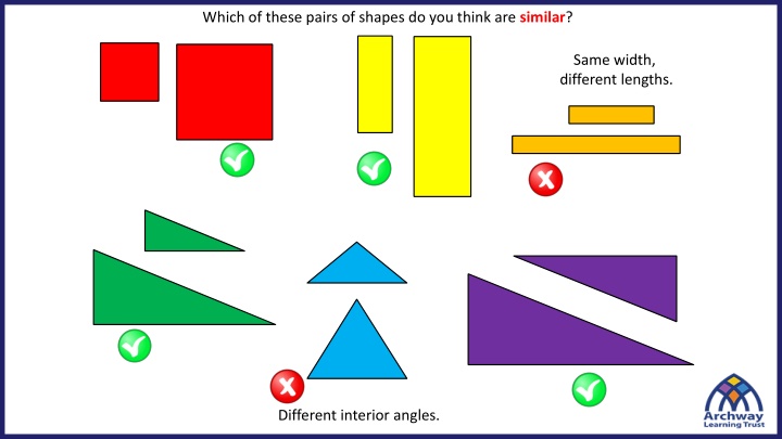 which of these pairs of shapes do you think