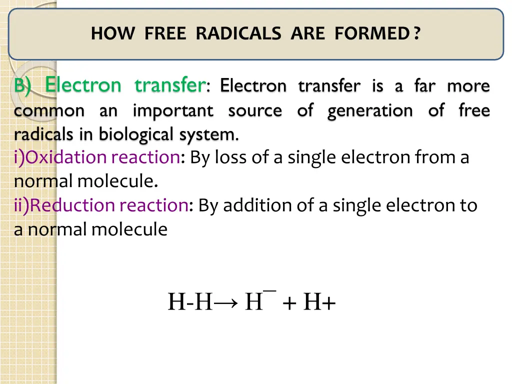 how free radicals are formed 2