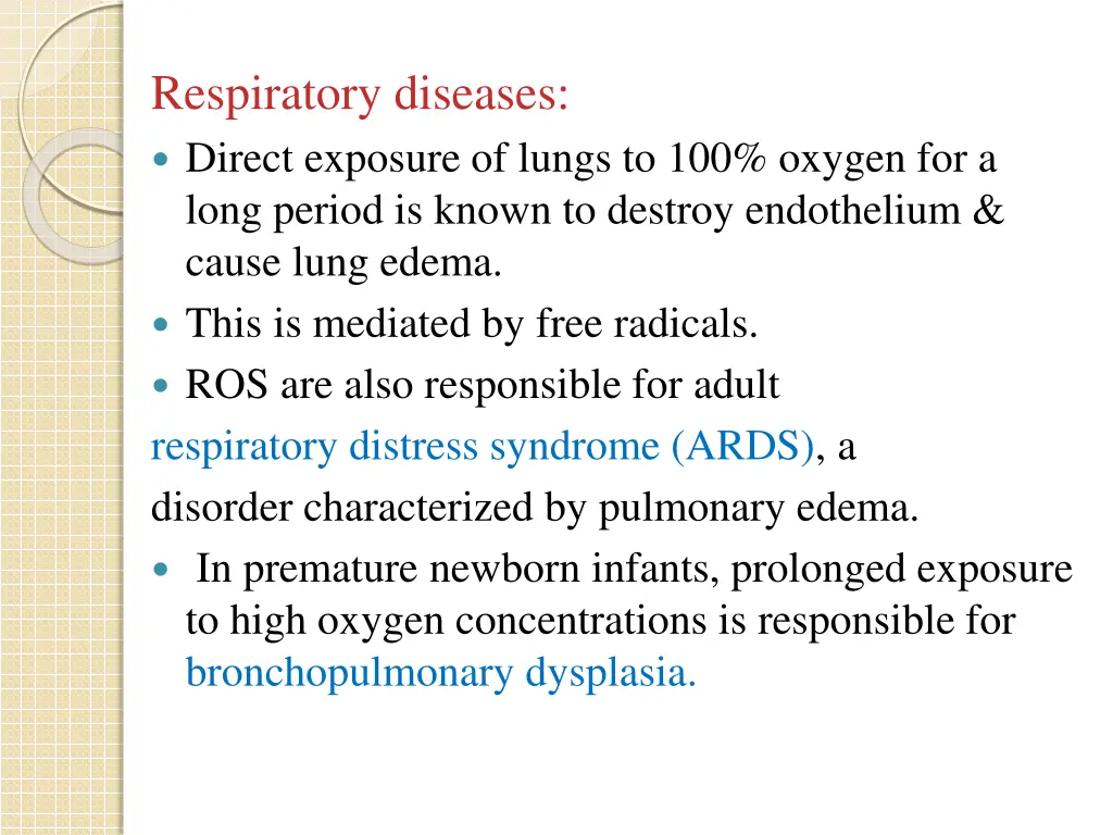 respiratory diseases direct exposure of lungs
