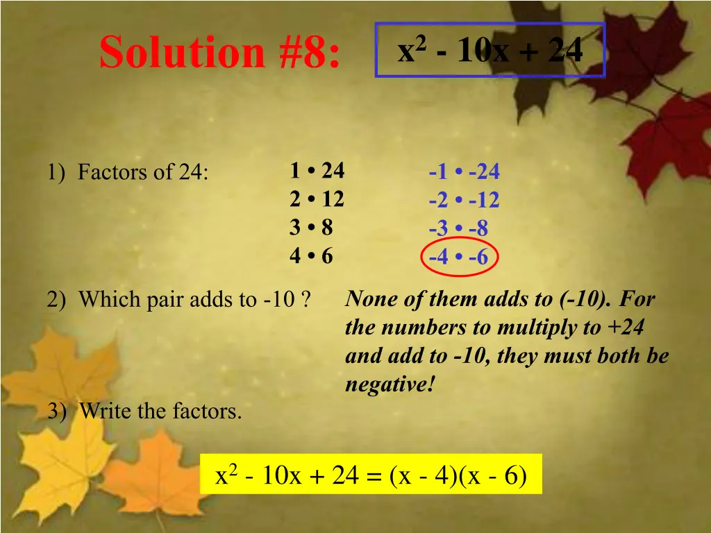 solution 8